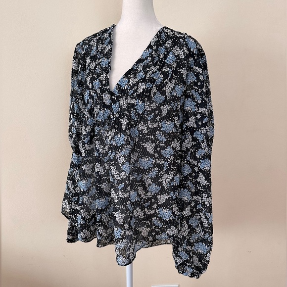 NWOT Veronica Beard Floral Silk blouse - Picture 5 of 10